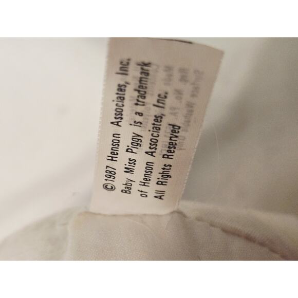 Vtg 1987 Muppet Christmas Baby Miss Piggy Plush Jim Henson Festive Decor Gift - Picture 4 of 5